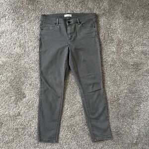 Made and Loved LOFT gray stretchy skinny jeans (size 10)